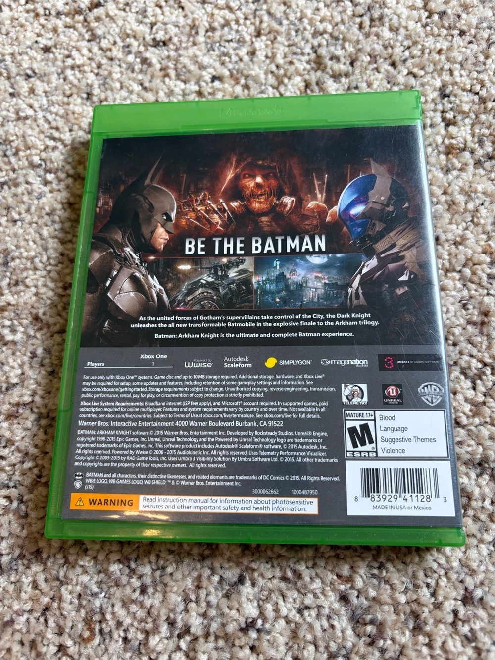 Microsoft XBOX ONE - Batman Arkham Knight - Picture 2 of 4